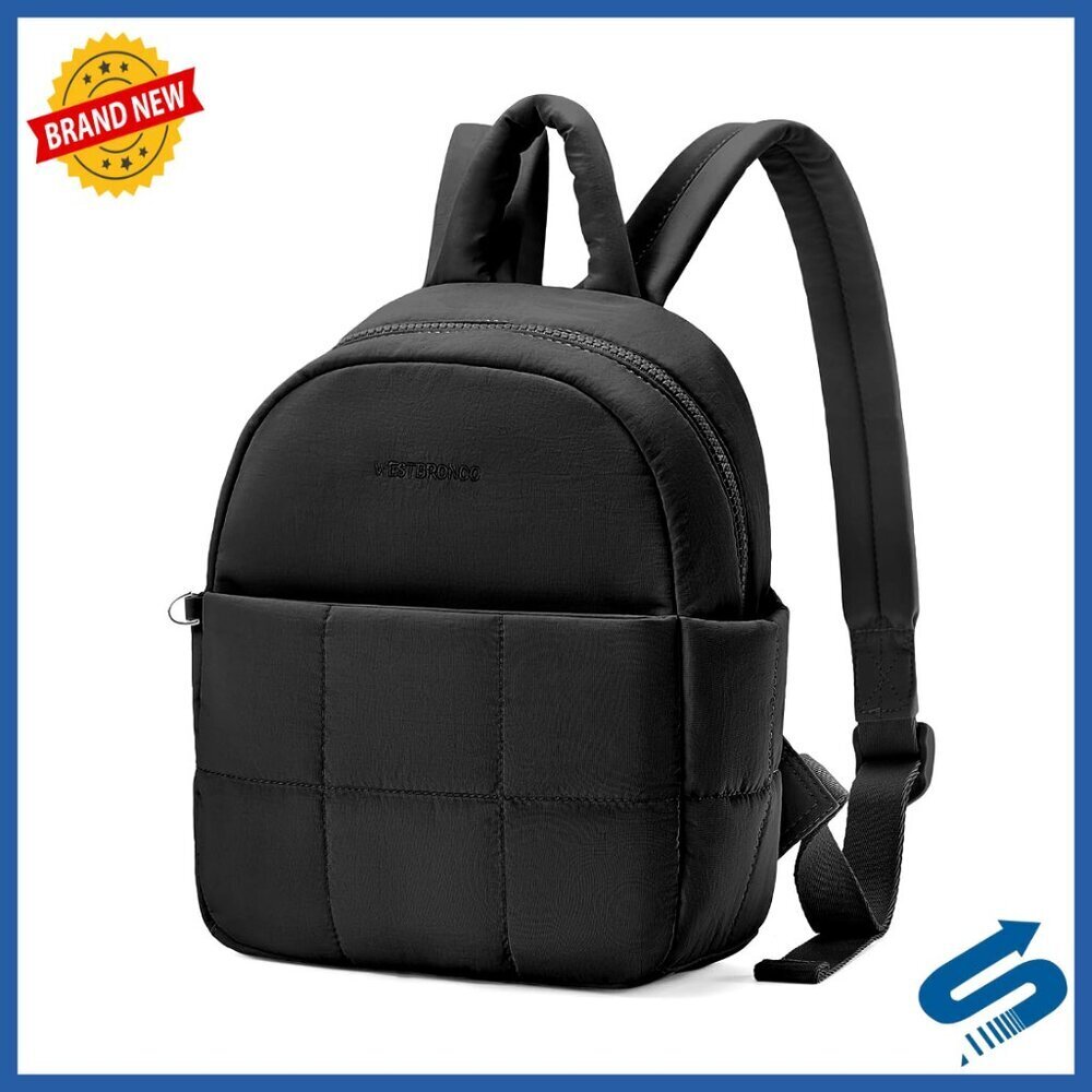 Mini Nylon Backpack Puffer Lightweight Travel Daily Fashion Quilted Small